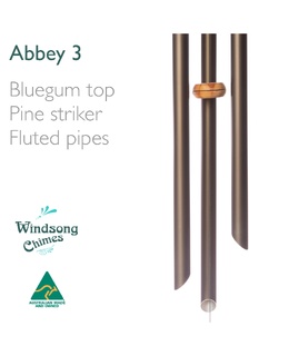 Abbey Wind Chime (3 Pipe) - Bronze