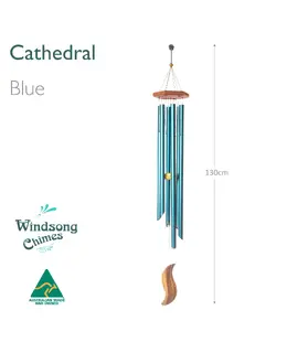 Cathedral Wind Chime - Blue