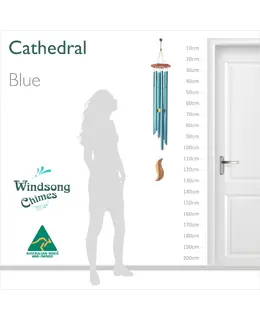 Cathedral Wind Chime - Blue