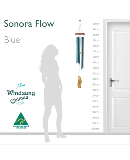 Sonora Flow Wind Chime Blue