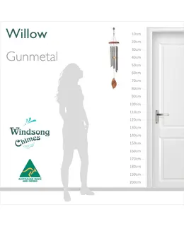 Willow Wind Chime - Gunmetal