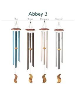 Abbey Wind Chime (3 Pipe) - Gunmetal