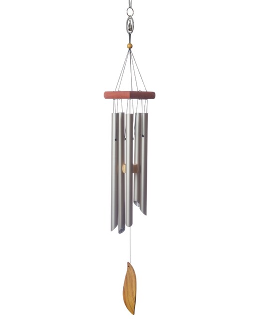 Personalised memorial wind chime, engraved with loved one's name